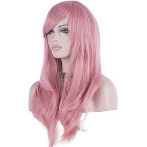 DAOTS | 28" Long Pink Wig